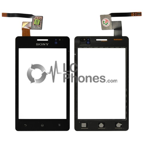 Sony Xperia Go ST27i - Front Glass Digitizer Black