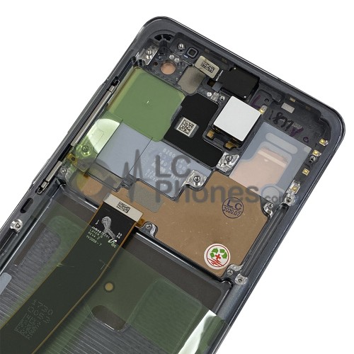 Samsung Galaxy S20 Ultra G988 / S20 Ultra 5G G988 - Full Front LCD Digitizer Cosmic Grey < Service Pack >