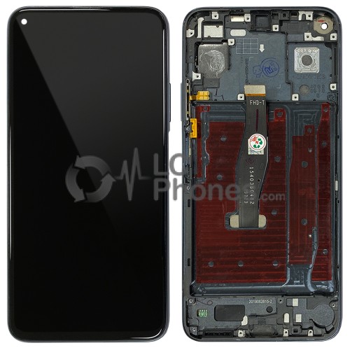 Huawei Honor 20 / Nova 5T - Full Front LCD Digitizer with Frame Midnight Black