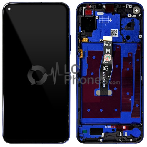 Huawei Honor 20 - Full Front LCD Digitizer with Frame Phantom Blue