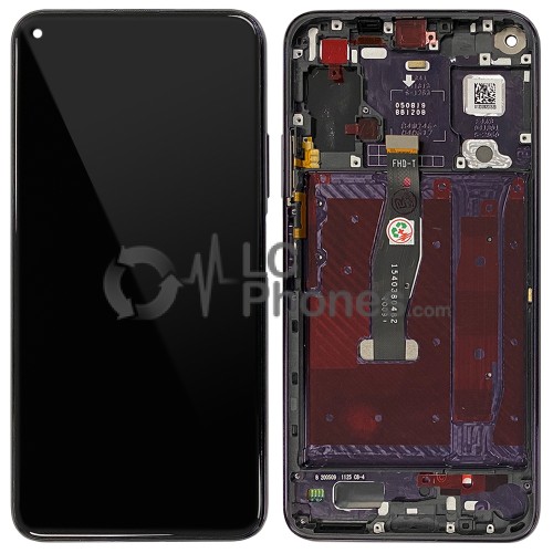 Huawei Honor 20 Pro - Full Front LCD Digitizer with Frame Phantom Black