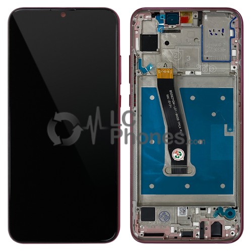 Huawei Honor 20 Lite (EU) / Honor 20i - Full Front LCD Digitizer with Frame Phantom Red