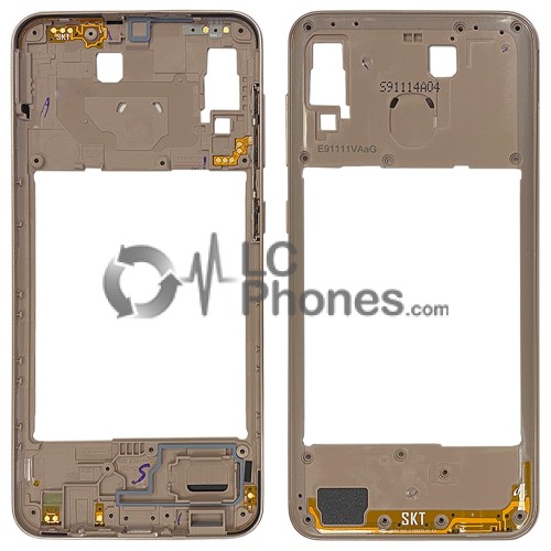 Samsung Galaxy A20 A205 - Middle Plate Frame Gold