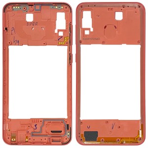 Samsung Galaxy A20 A205 - Middle Plate Frame Coral Orange