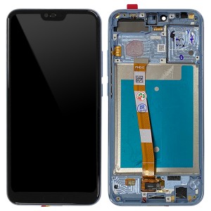 Huawei Honor 10 - Full Front LCD Digitizer with Frame Glacier Grey