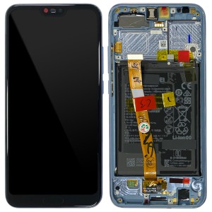 Huawei Honor 10 - Full Front LCD Digitizer with Frame Lily White