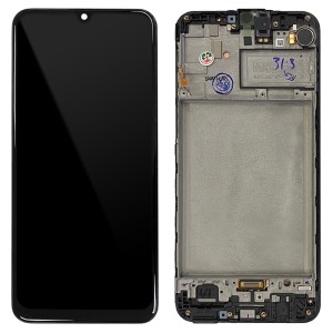 Samsung Galaxy M21 M215F - Full Front LCD Digitizer with Frame Black 