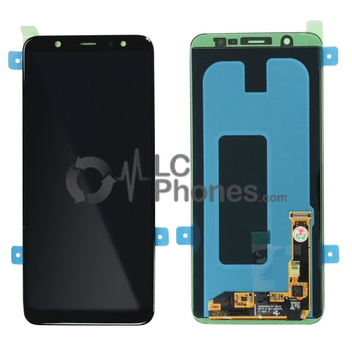 Samsung Galaxy A6+ A605 /J8+ J805 - Full Front LCD Digitizer Black (Original Remaded)