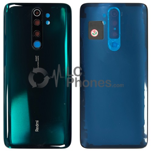 Xiaomi Redmi Note 8 Pro - Battery Cover with Adhesive & Camera Lens Green