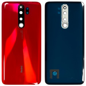 Xiaomi Redmi Note 8 Pro - Battery Cover with Adhesive & Camera Lens Red