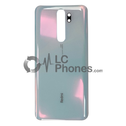 Xiaomi Redmi Note 8 Pro - Battery Cover with Adhesive & Camera Lens White