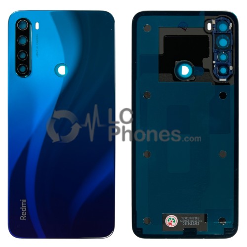 Xiaomi Redmi Note 8 - Battery Cover with Adhesive & Camera Lens Neptune Blue