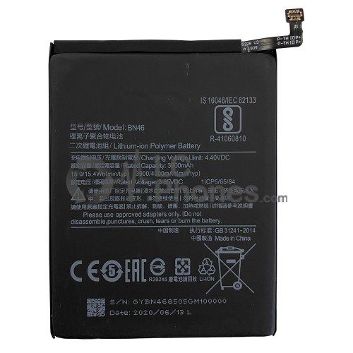 Xiaomi Redmi 7 / Redmi Note 8 / Redmi Note 8T  - Battery BN46 4000mAh 15.4Wh