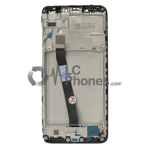 Xiaomi Redmi 7A - Full Front LCD Digitizer with Frame Black