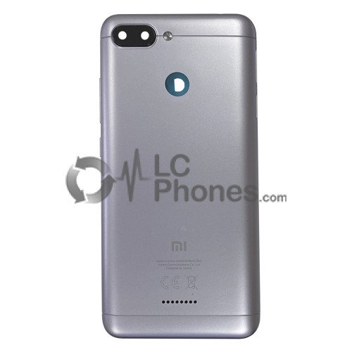 Xiaomi Redmi 6 - Back Housing Cover Dual Sim Grey