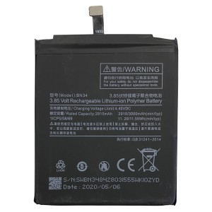 Xiaomi Redmi 5A - Battery BN34 3000mAh 11.55Wh