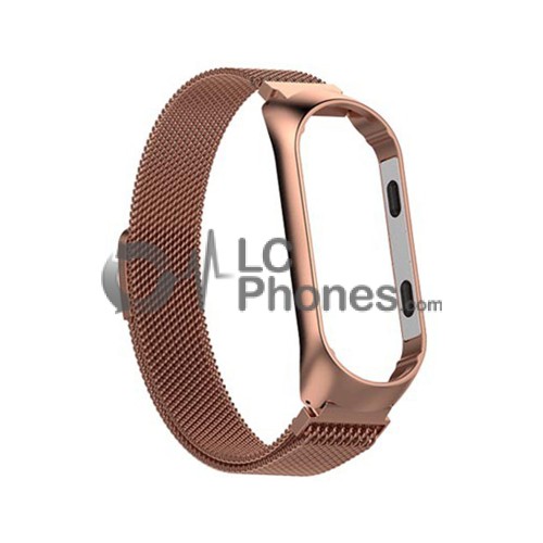 Xiaomi Smart Band 5 - Milanese Magnetic Loop Stainless Steel Watch Band Gold