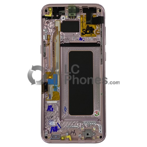 Samsung Galaxy S8 Plus G955F - Full Front LCD Digitizer With Frame Rose Pink < Service Pack >