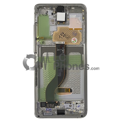 Samsung Galaxy S20+ G985 / S20+ 5G G986 - Full Front LCD Digitizer Cloud White < Service Pack >