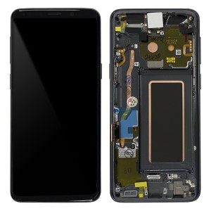 Samsung Galaxy S9 G960F - Full Front LCD Digitizer With Frame Titanium Gray 