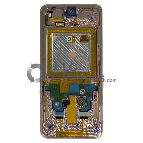 Samsung Galaxy A80 A805F - Full Front LCD Digitizer With Frame Angel Gold < Service Pack >