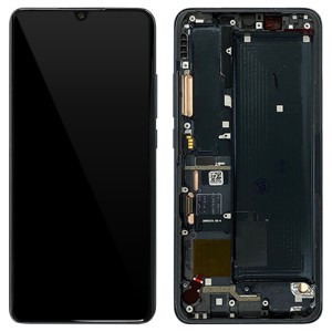 Xiaomi Mi Note 10 Lite - Full Front LCD Digitizer With Frame Midnight Black