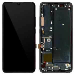 Xiaomi Mi Note 10 Pro M1910F4S / Mi Note 10 M1910F4G - Full Front LCD Digitizer With Frame Midnight Black