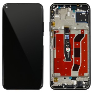 Huawei P40 Lite - Full Front LCD Digitizer With Frame Black