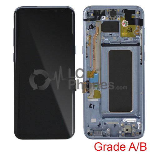 Samsung Galaxy S8 Plus G955F - Full Front LCD Digitizer With Frame Orchid Gray (Original Used) Grade A/B