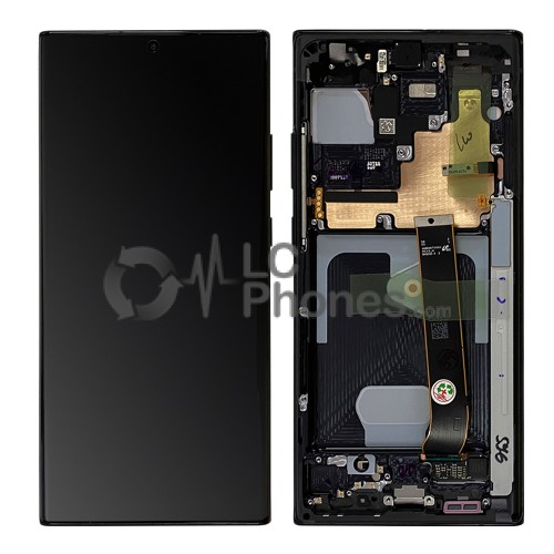 Samsung Galaxy Note 20 Ultra N985 / Note 20 Ultra 5G N986 - Full Front LCD Digitizer Mystic Black < Service Pack >