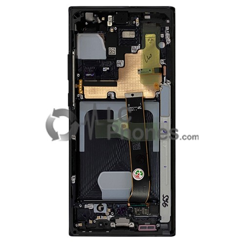 Samsung Galaxy Note 20 Ultra N985 / Note 20 Ultra 5G N986 - Full Front LCD Digitizer Mystic Black < Service Pack >