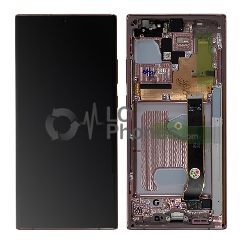 Samsung Galaxy Note 20 Ultra N985 / Note 20 Ultra 5G N986 - Full Front LCD Digitizer Mystic Bronze < Service Pack >