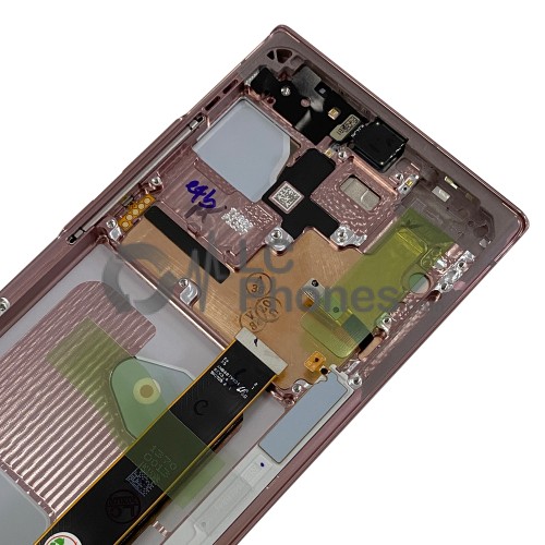 Samsung Galaxy Note 20 Ultra N985 / Note 20 Ultra 5G N986 - Full Front LCD Digitizer Mystic Bronze < Service Pack >