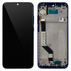 Xiaomi Redmi Note 7 / Note 7 Pro - Full Front LCD Digitizer with Frame Blue