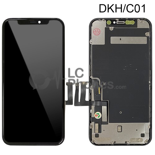 iPhone 11 - Full Front LCD Digitizer (Original Remaded) Black (Comp. DKH/C01)