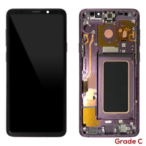 Samsung Galaxy S9 Plus G965F - Full Front LCD Digitizer With Frame Purple  Grade C