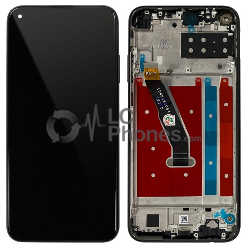 Huawei P40 Lite E - Full Front LCD Digitizer With Frame Midnight Black