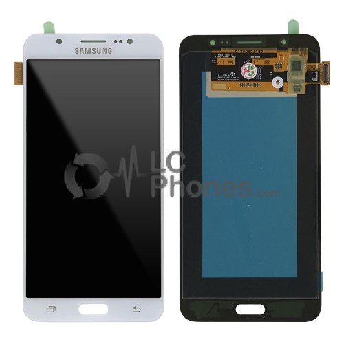 Samsung Galaxy J7 2016 J710 - Full Front LCD Digitizer White (Original Remaded)