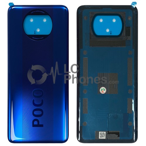 Xiaomi Poco X3 / X3 NFC - Battery Cover with Adhesive Cobalt Blue