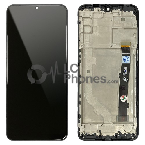 Alcatel 3x (2019) 5048Y - Full Front LCD Digitizer with Frame Black