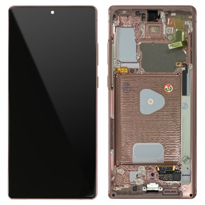 Samsung Galaxy Note 20 N980 / Note 20 5G N981 - Full Front LCD Digitizer With Frame Mystic Bronze 