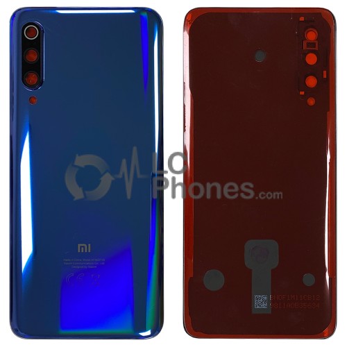 Xiaomi Mi 9 - Battery Cover Ocean Blue with Camera Lens & Adhesive