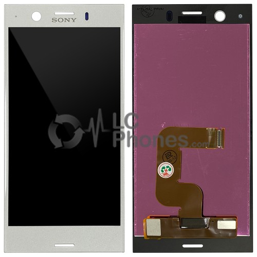 Sony Xperia XZ1 Compact G8441 - Full Front LCD Digitizer White Silver