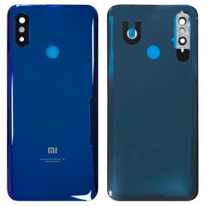 Xiaomi Mi 8 - Battery Cover Blue with Camera Lens & Adhesive