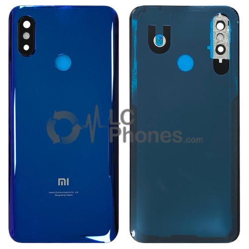 Xiaomi Mi 8 - Battery Cover Blue with Camera Lens & Adhesive