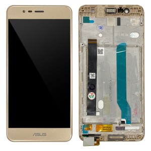 Asus Zenfone 3 Max ZC520TL - Full Front LCD Digitizer with Frame Gold