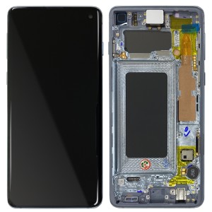 Samsung Galaxy S10 G973F - Full Front LCD Digitizer With Frame Prism Blue 