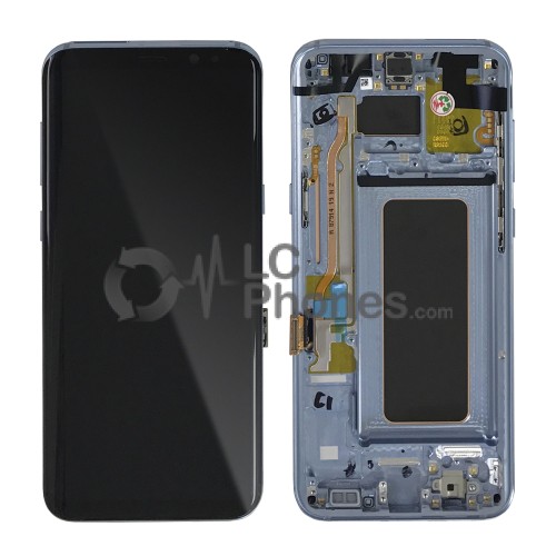 Samsung Galaxy S8 Plus G955F - Full Front LCD Digitizer With Frame Blue (Original Remaded)