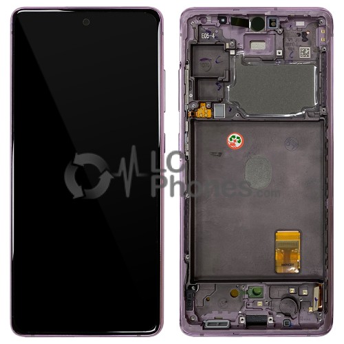 Samsung Galaxy S20 FE G780 - Full front LCD Digitizer With Frame Cloud Lavender < Service Pack >