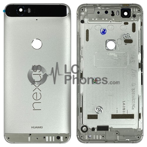 Huawei Nexus 6P - Back Housing Cover Silver with Camera Lens Cover